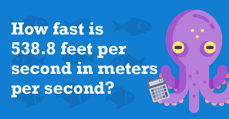 538 8 Feet Per Second In Meters Per Second How Many Meters Per Second 